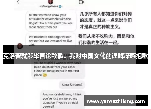 克洛普就涉华言论致歉：我对中国文化的误解深感抱歉